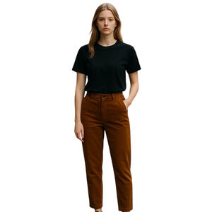 Talbots Curvy Brown Pants Women's Size 8 Trouser